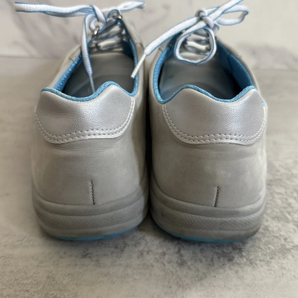 SAS Walking Shoes Women 9.5 WW Extra Wide White Gray Comfort Sneakers